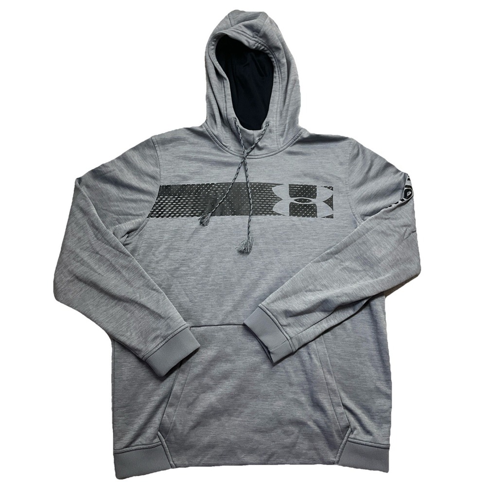 Under Armour Mens Gray Long Sleeve‎ Pullover Hoodie Size L